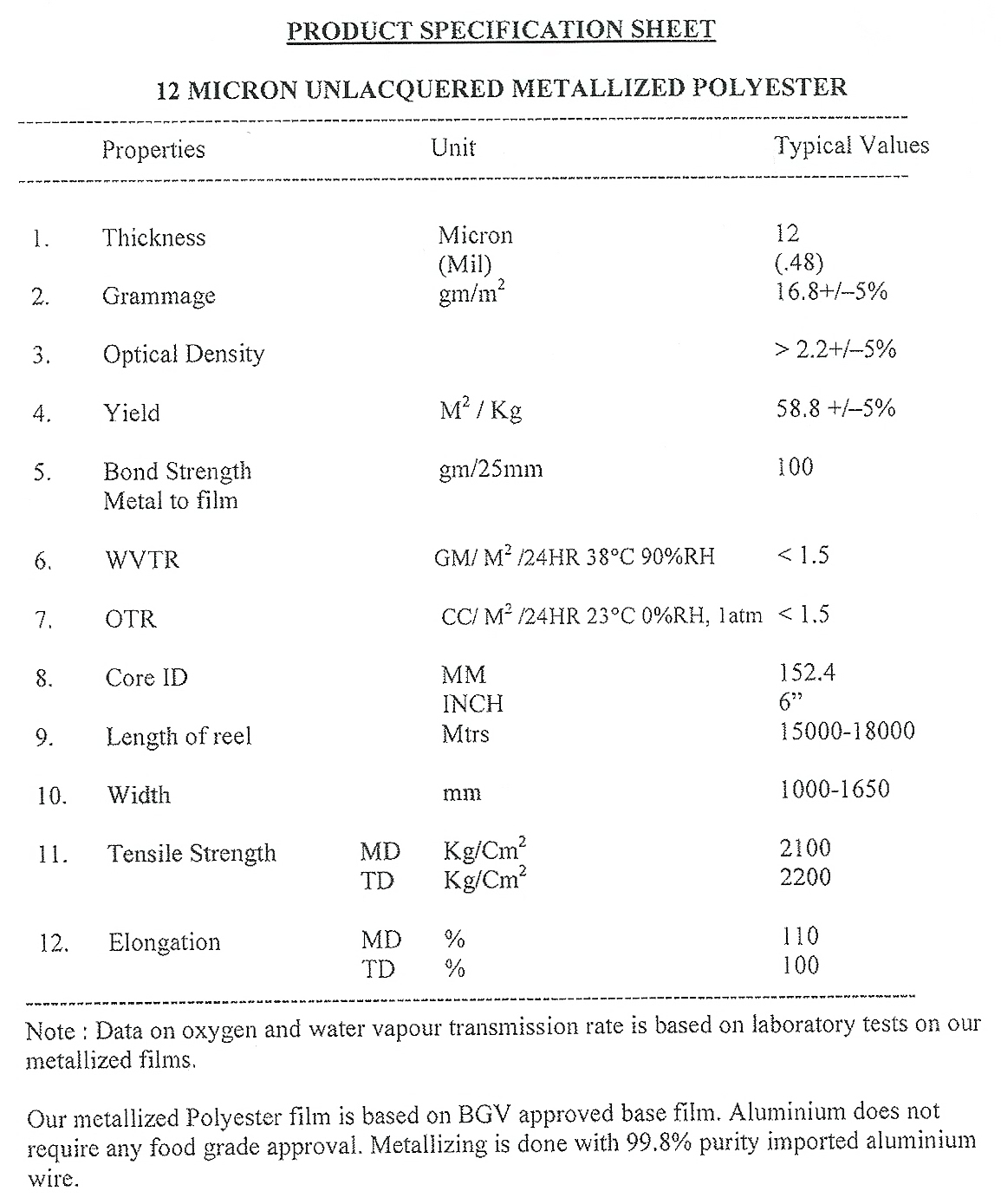 البيانات الفنية ل MPET